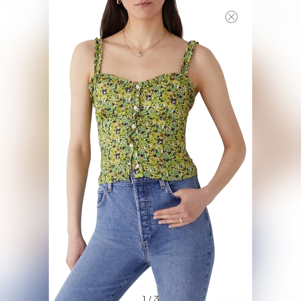 FAVORITE DAUGHTER floral tank top